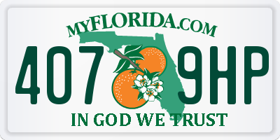FL license plate 4079HP