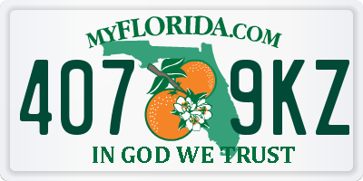 FL license plate 4079KZ