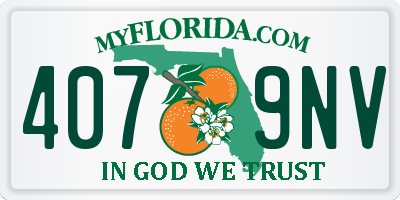 FL license plate 4079NV