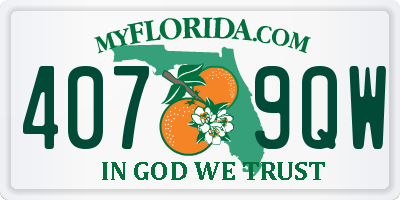 FL license plate 4079QW