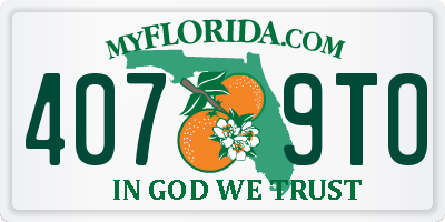 FL license plate 4079TO