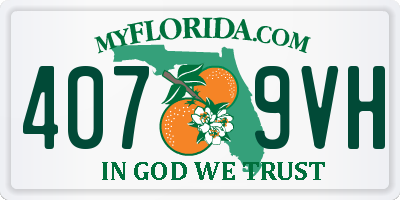 FL license plate 4079VH