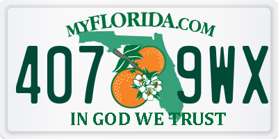FL license plate 4079WX