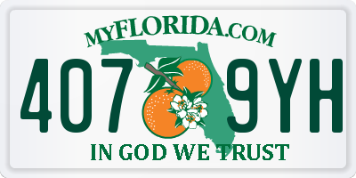 FL license plate 4079YH