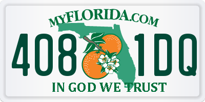 FL license plate 4081DQ