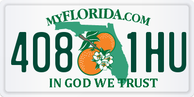 FL license plate 4081HU