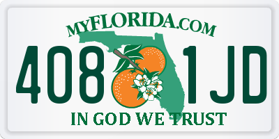 FL license plate 4081JD