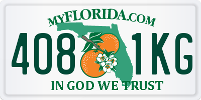 FL license plate 4081KG