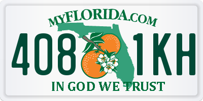 FL license plate 4081KH