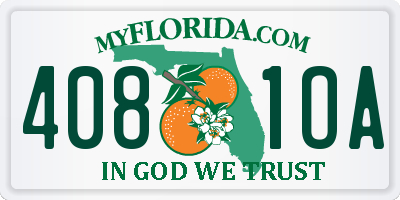 FL license plate 4081OA