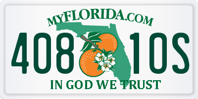 FL license plate 4081OS