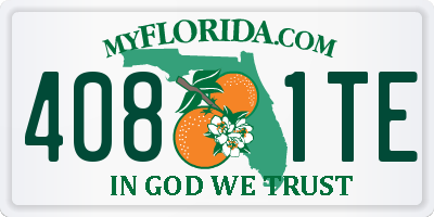 FL license plate 4081TE