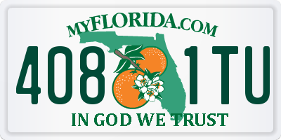 FL license plate 4081TU