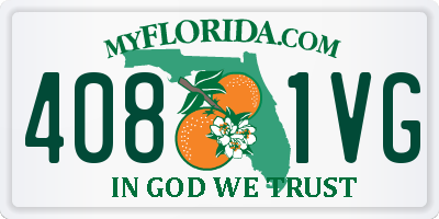 FL license plate 4081VG