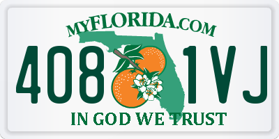 FL license plate 4081VJ