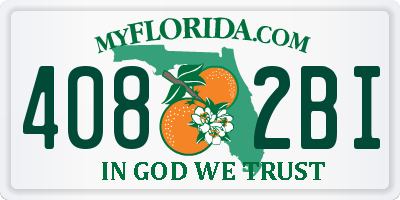 FL license plate 4082BI