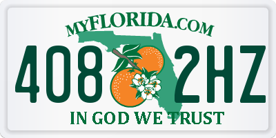 FL license plate 4082HZ