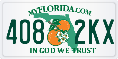 FL license plate 4082KX