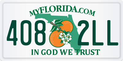 FL license plate 4082LL