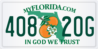 FL license plate 4082OG