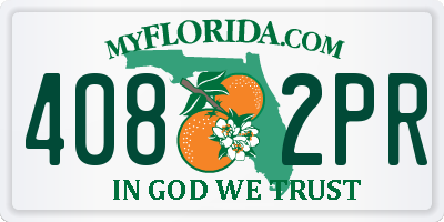 FL license plate 4082PR