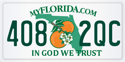FL license plate 4082QC