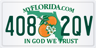 FL license plate 4082QV