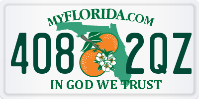 FL license plate 4082QZ