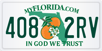 FL license plate 4082RV