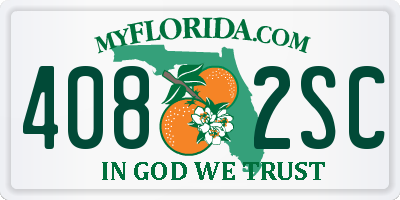FL license plate 4082SC