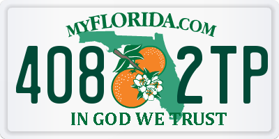 FL license plate 4082TP