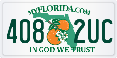 FL license plate 4082UC