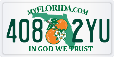 FL license plate 4082YU