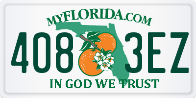 FL license plate 4083EZ