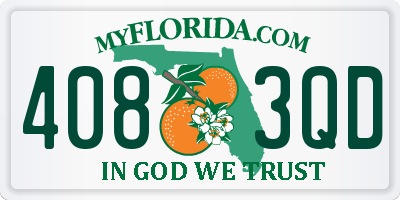 FL license plate 4083QD