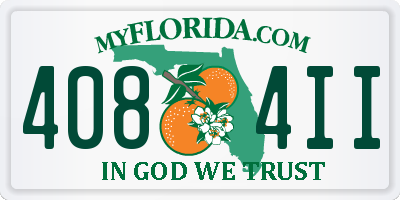 FL license plate 4084II