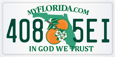 FL license plate 4085EI