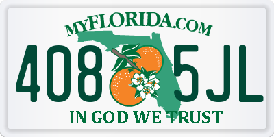 FL license plate 4085JL