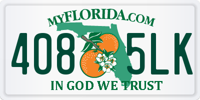 FL license plate 4085LK