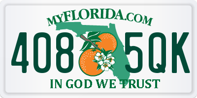 FL license plate 4085QK