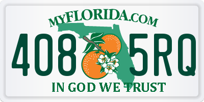 FL license plate 4085RQ