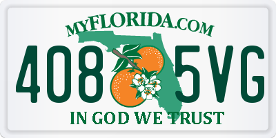 FL license plate 4085VG