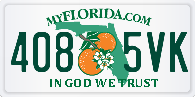 FL license plate 4085VK