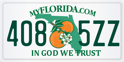 FL license plate 4085ZZ