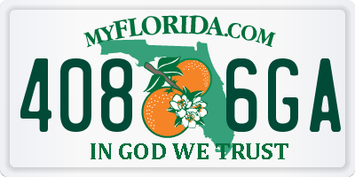 FL license plate 4086GA