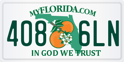FL license plate 4086LN