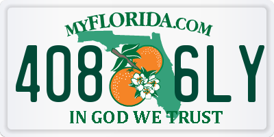 FL license plate 4086LY