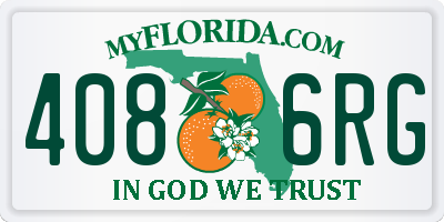 FL license plate 4086RG