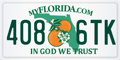 FL license plate 4086TK