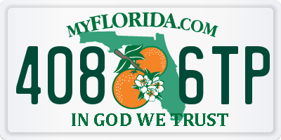 FL license plate 4086TP